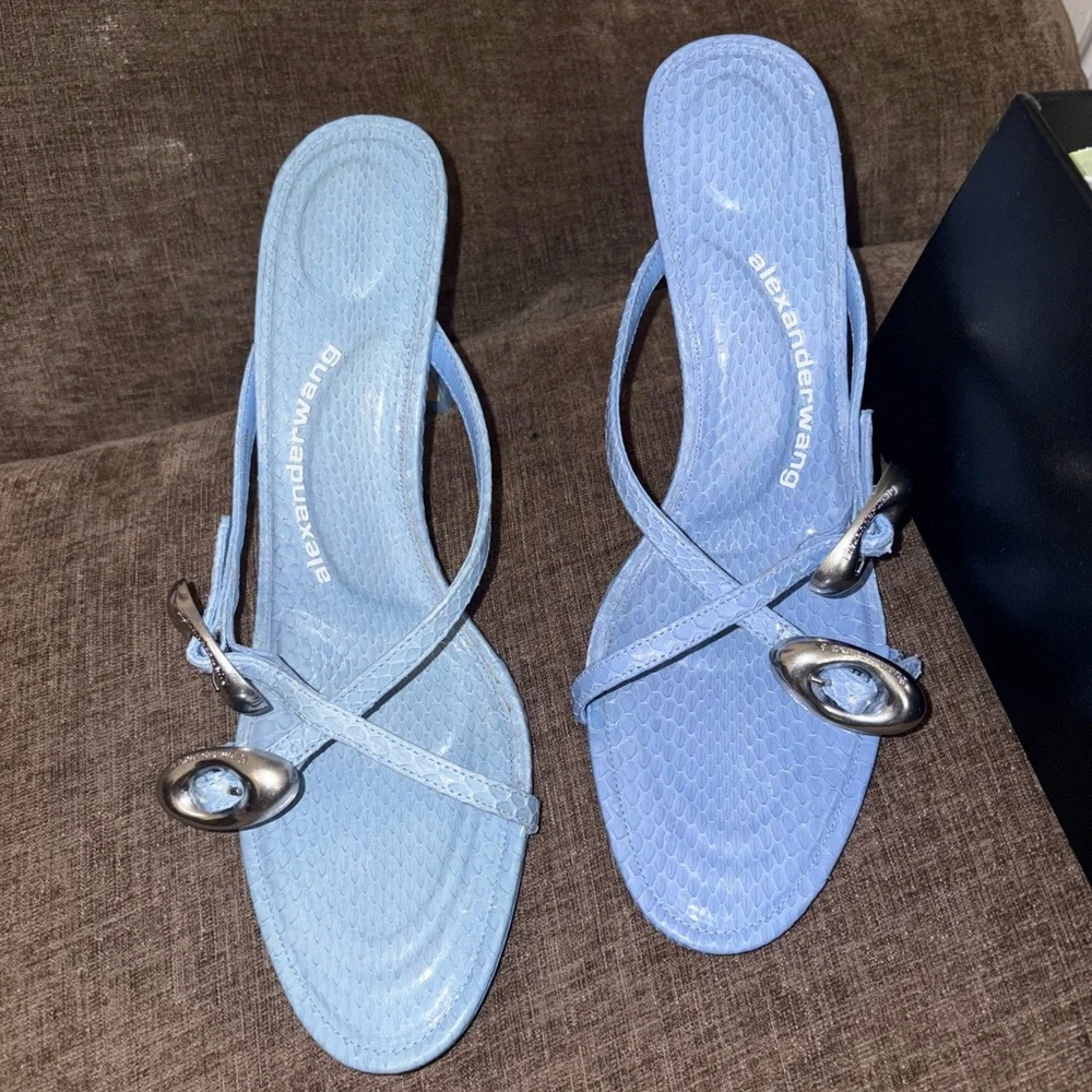T by Alexander Wang Dome 85 Water Snake Slide Sandals